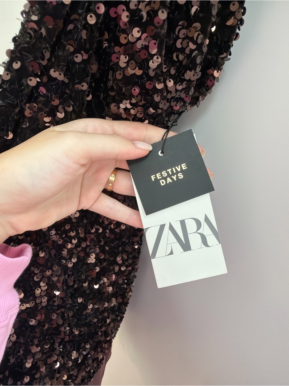 Zara Sequin Mini Dress - Picture 4 of 5